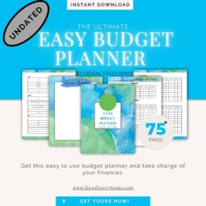 Easy Budget Planner Mockup by Frugal Savvy Mama
